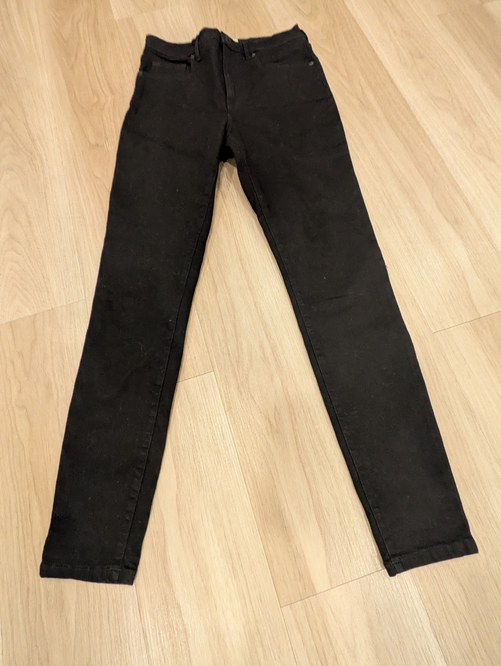 Everlane High Rise Authentic Stretch Black Jeans Size 30 Tall